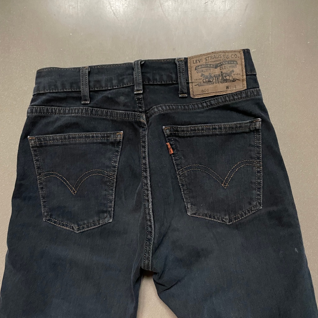 Worn (2013) Lvc Women's 606 Black Overdye Jeans